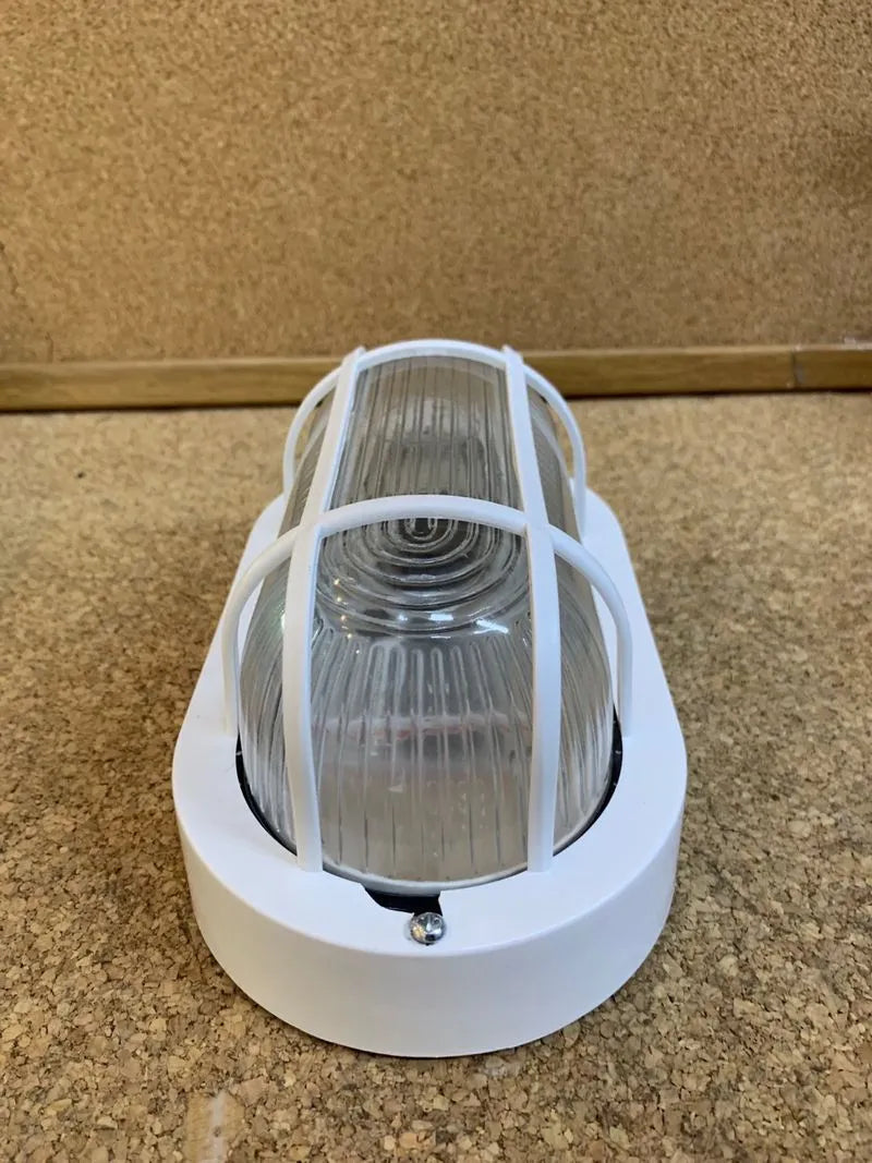 ovalado plástico blanco 60W, luz LED bajo consumo