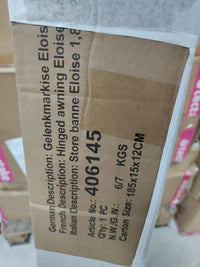 Estor vertical gris claro para exterior