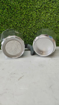 Cafetera italiana, Aluminio, Plata, 12 tazas
