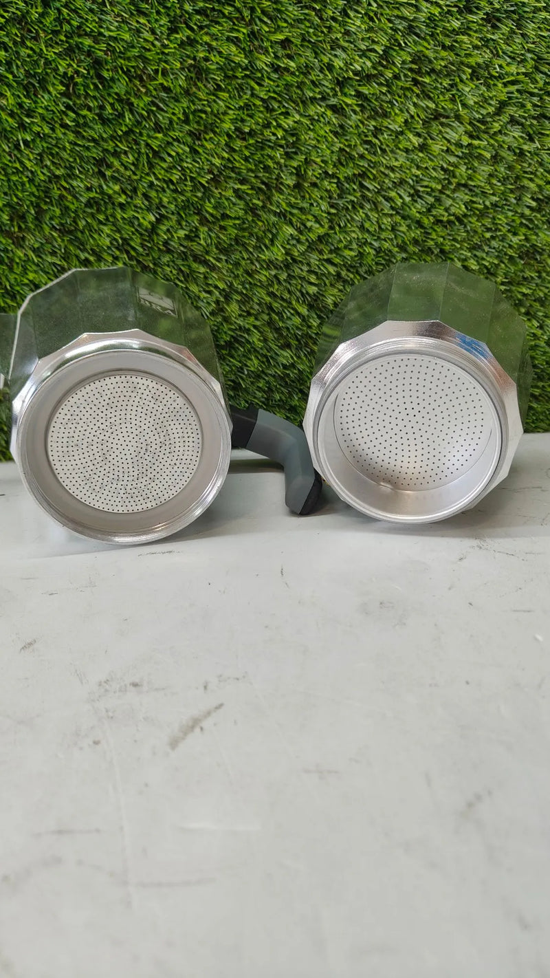 Cafetera italiana, Aluminio, Plata, 12 tazas