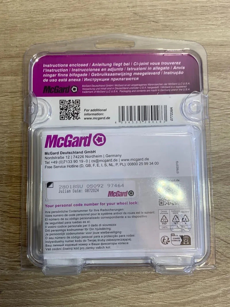 Tornillos antirrobo para ruedas McGard