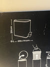 Cubo de basura para baño 5L Spirella Erik