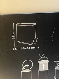 Cubo de basura para baño 5L Spirella Erik