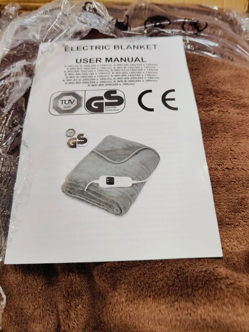 Manta eléctrica marrón 9 niveles de calor - KESSER