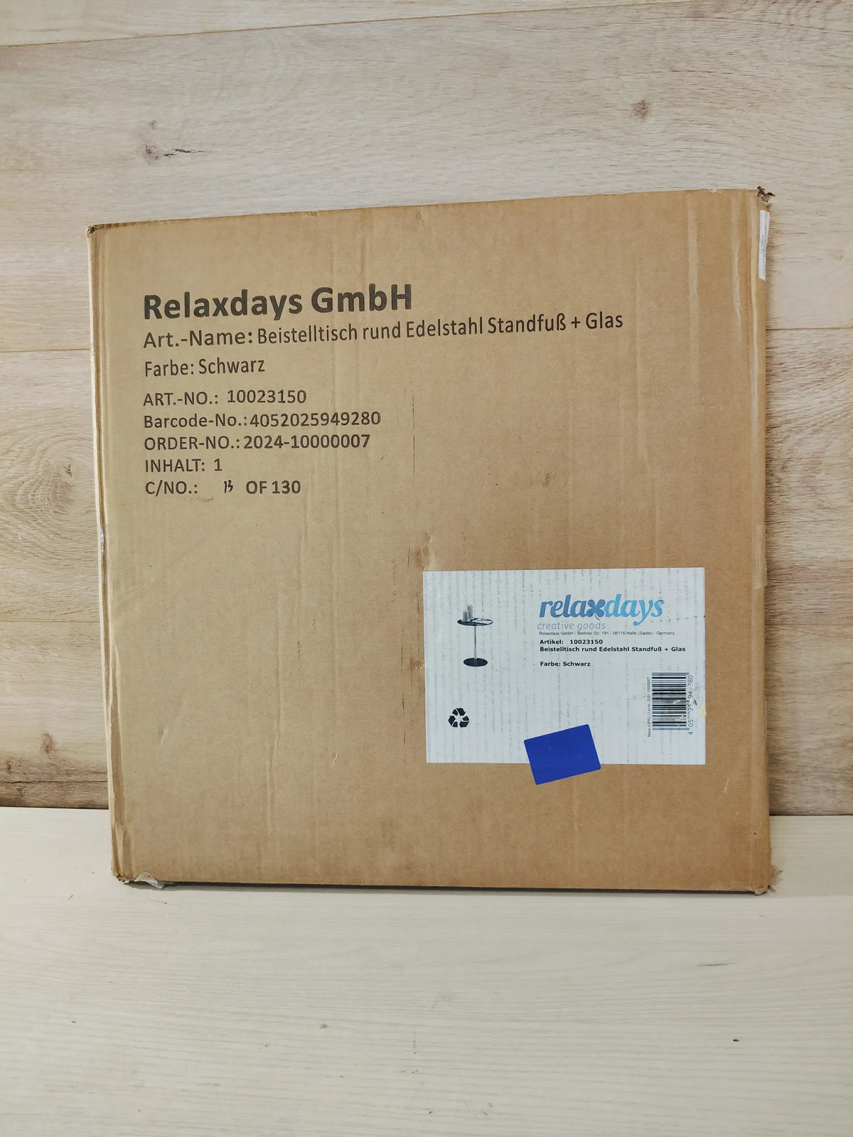 Mesa Auxiliar Redonda - Relaxdays