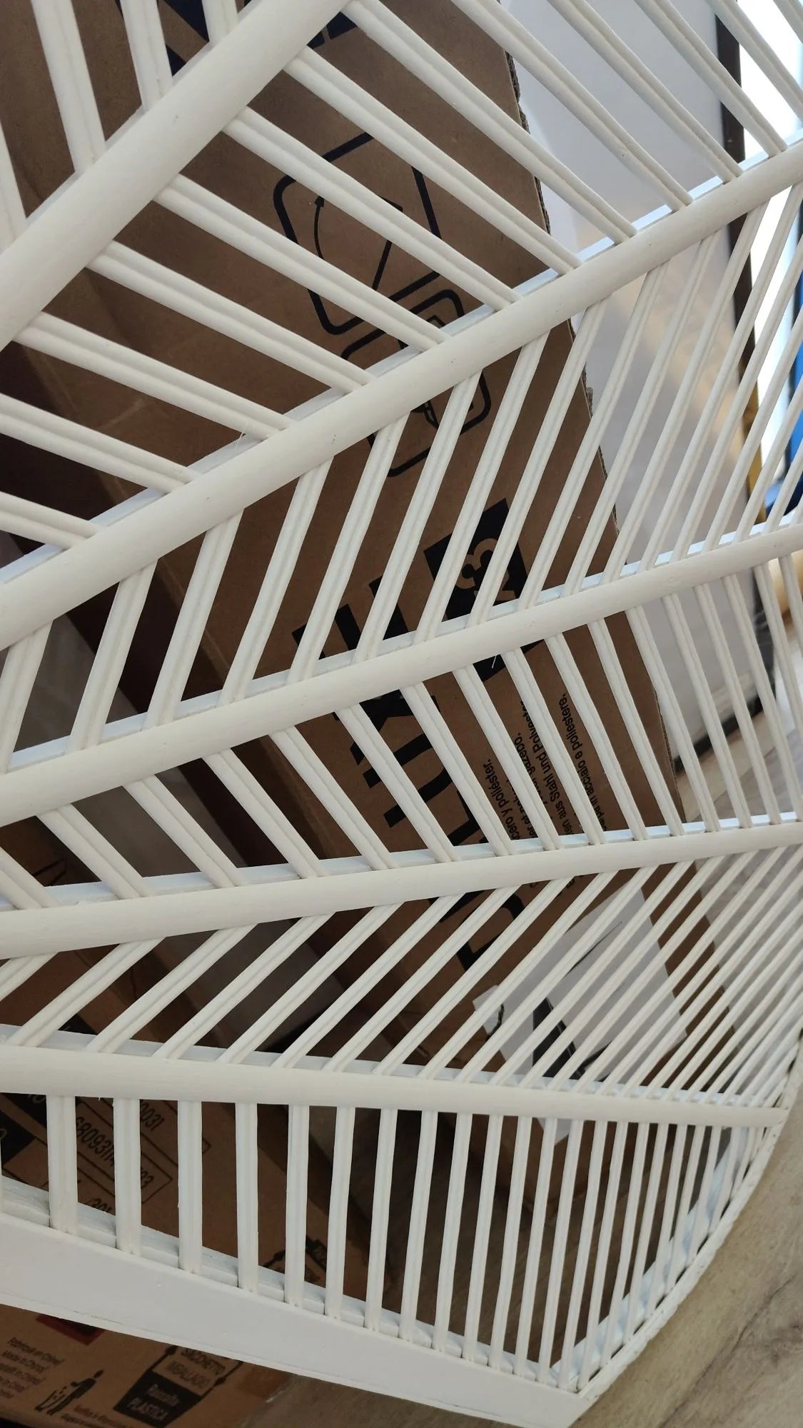 Cabecero Cama Madera Bambú Blanco