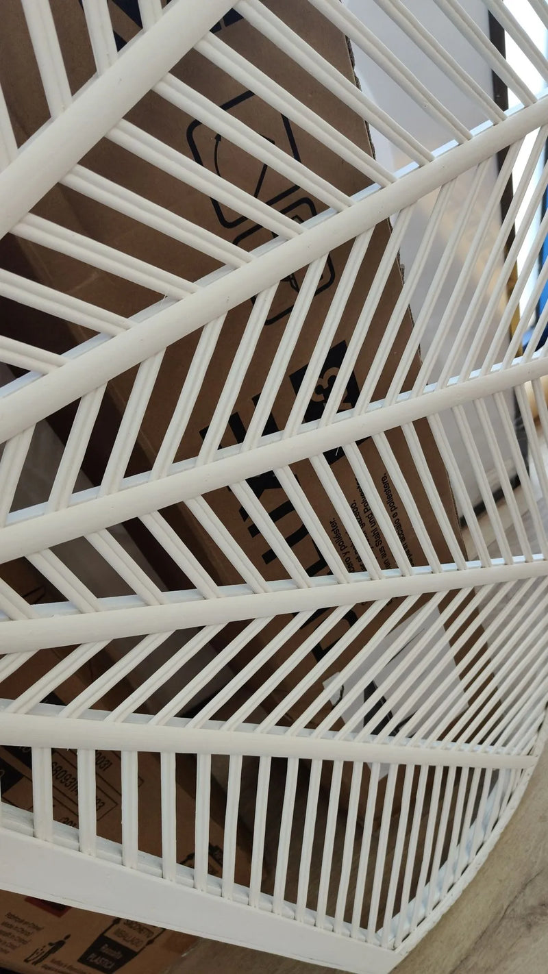 Cabecero Cama Madera Bambú Blanco
