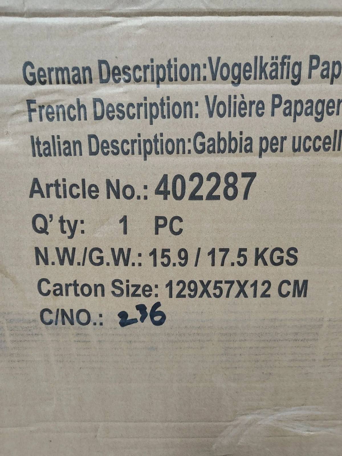 Jaula para pájaros con ruedas