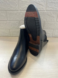 Botines Jodhpur de cuero negro PFIFF