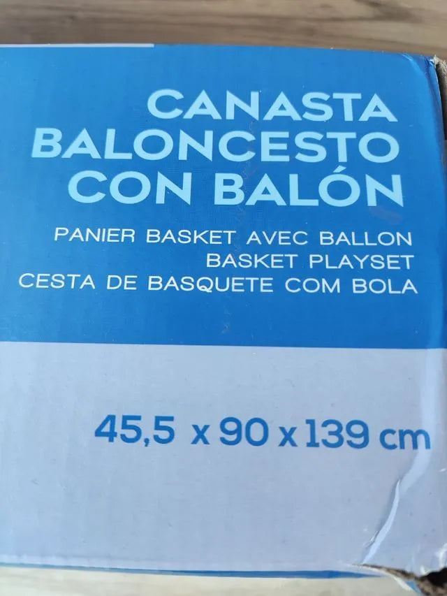 Canasta baloncesto con recogepelotas