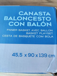 Canasta baloncesto con recogepelotas