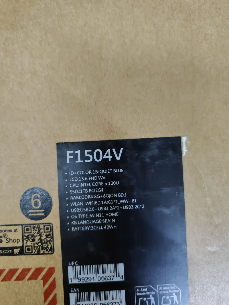 Portátil ASUS Vivobook 15