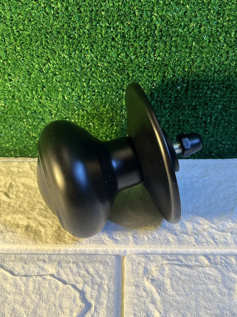 Pomo fijo para puerta entrada negro