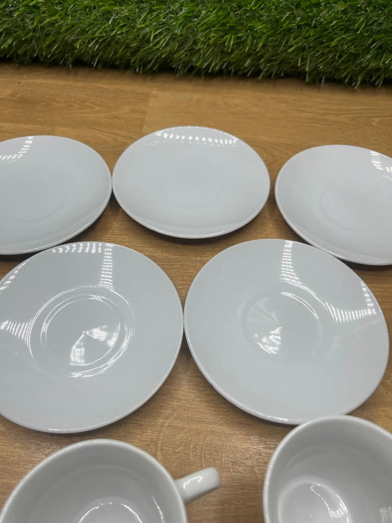 Set de 6 Tazas Con Plato Quid