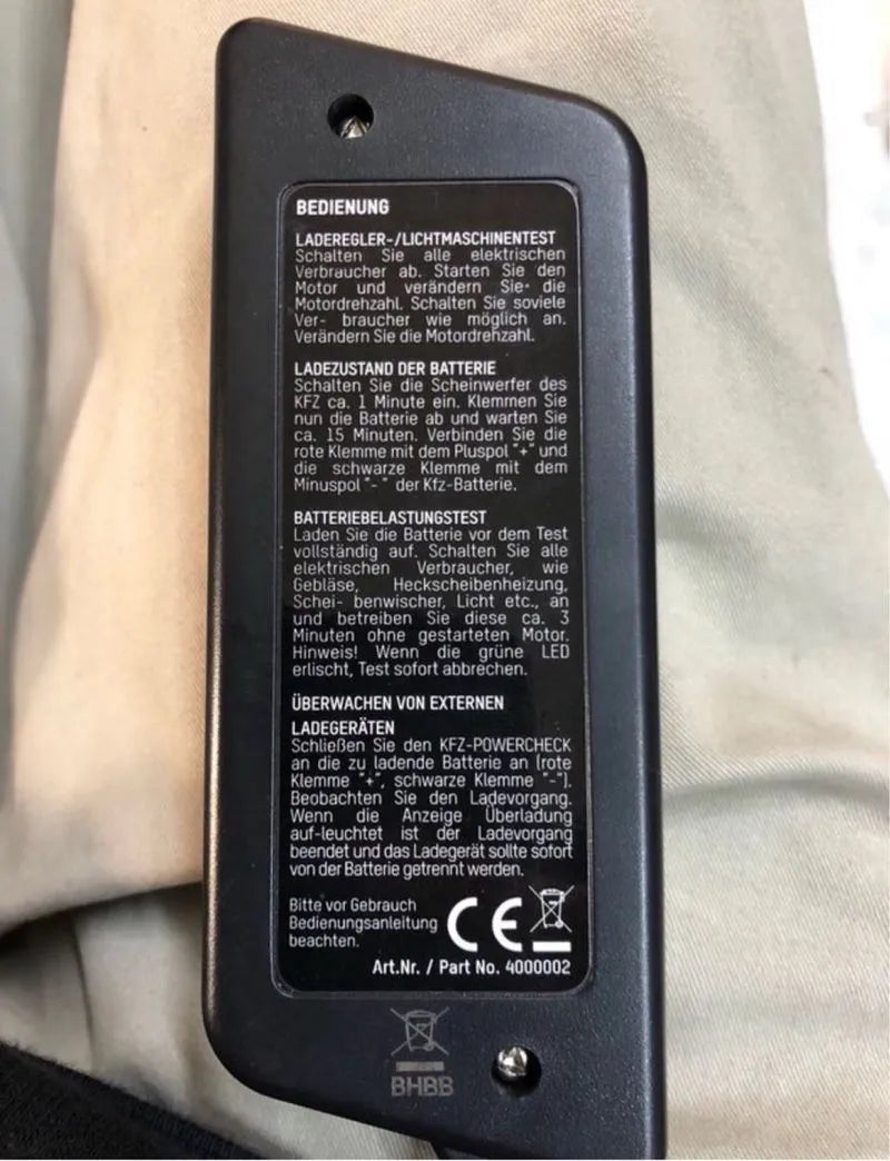 Comprobador de baterías de coche ANSMANN