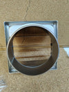Rejilla de ventilación de acero inoxidable, 150 mm
