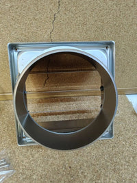 Rejilla de ventilación de acero inoxidable, 150 mm