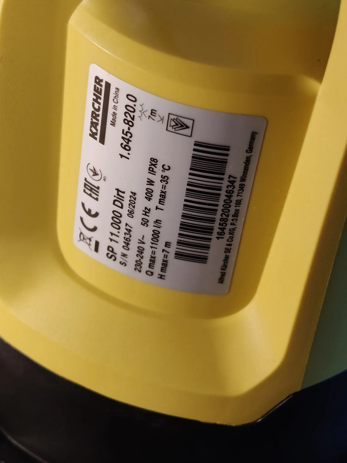 Bomba Sumergible de Agua Sucia SP 11.000 Kärcher