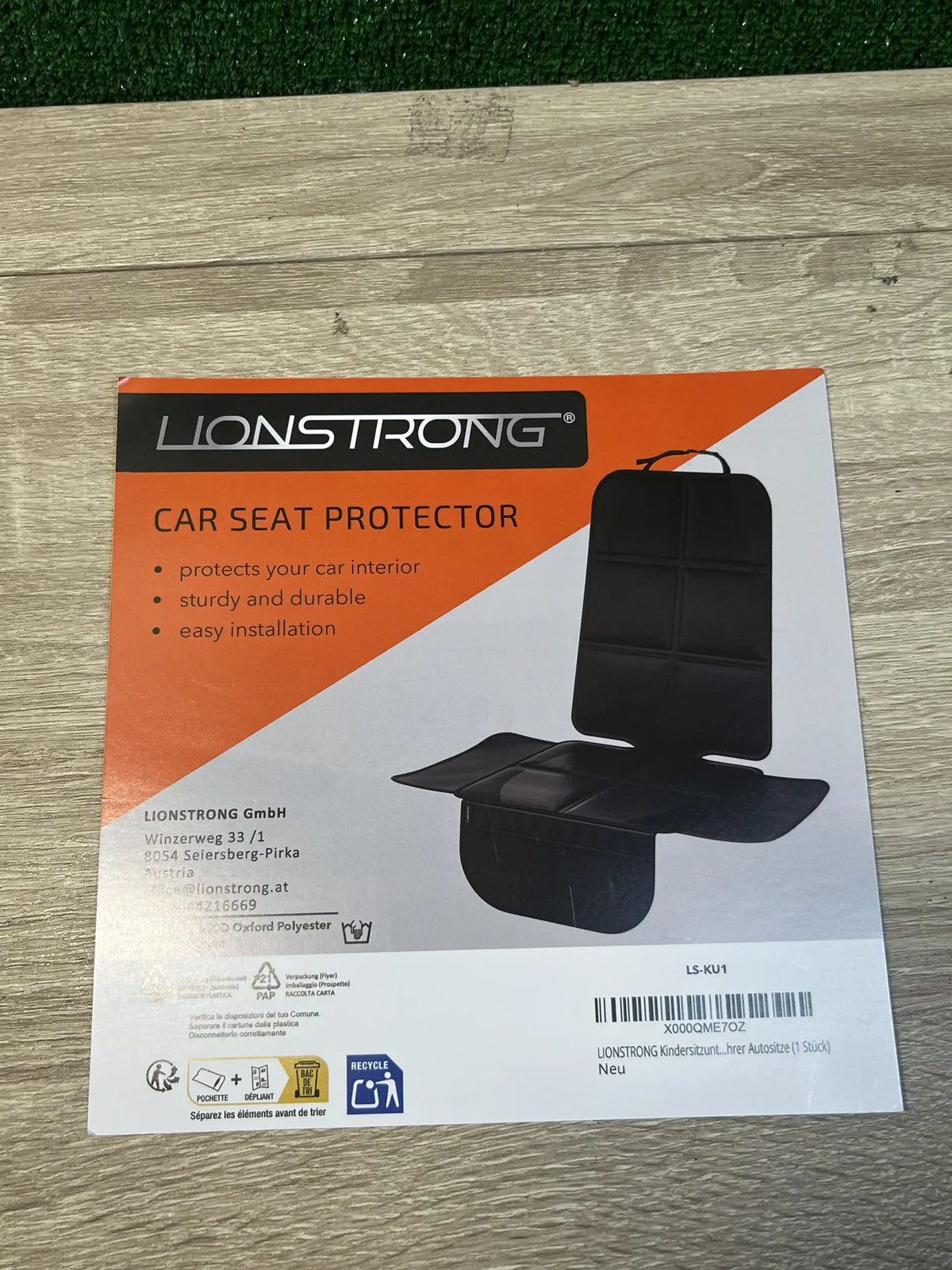 Protector seguro para asiento infantil