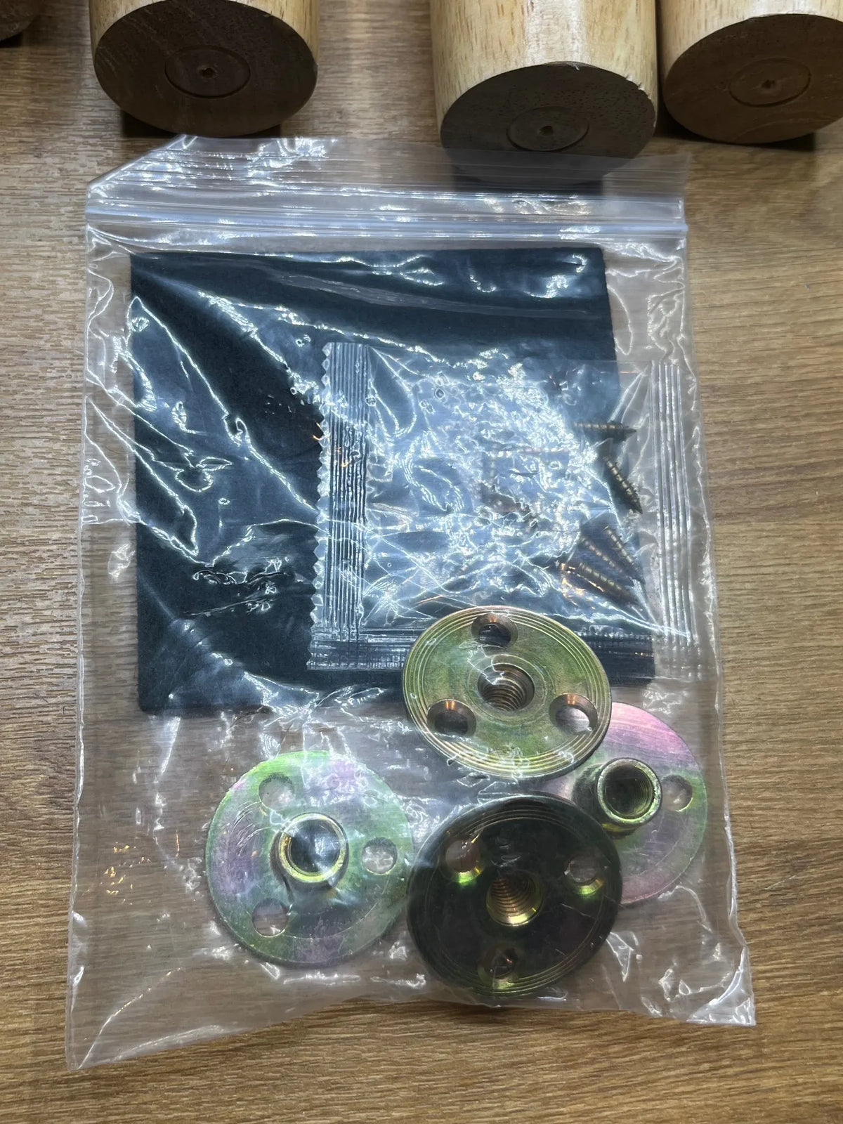Juego de 4 patas de madera maciza de 30 cm