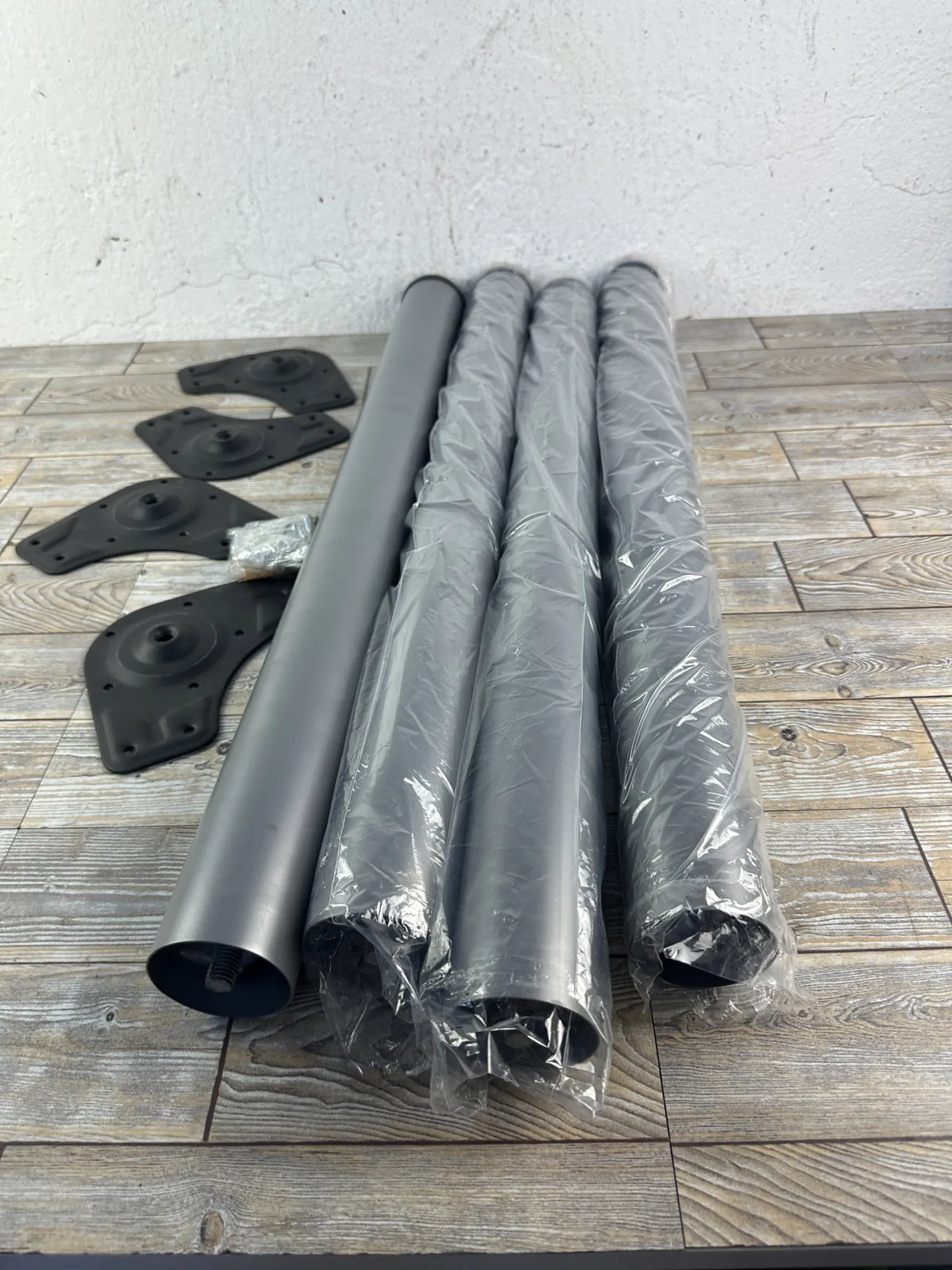 Kit 4 Patas de Mesa Regulables EMUCA Ø60x710-730mm Gris