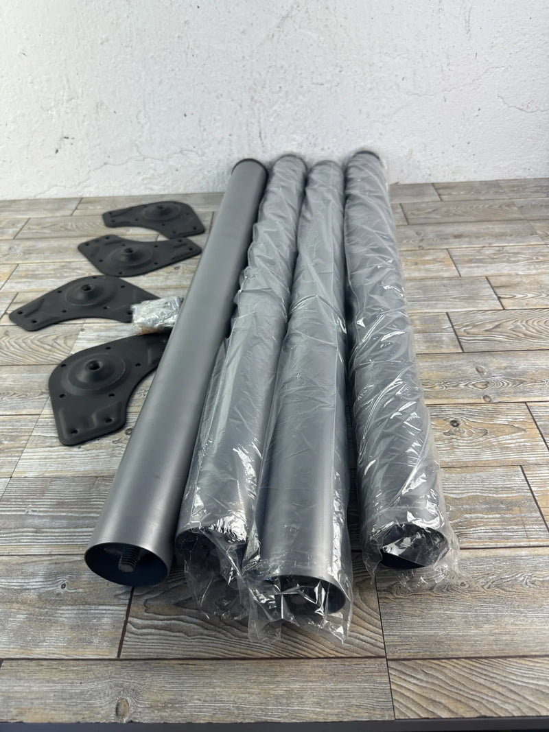 Kit 4 Patas de Mesa Regulables EMUCA Ø60x710-730mm Gris