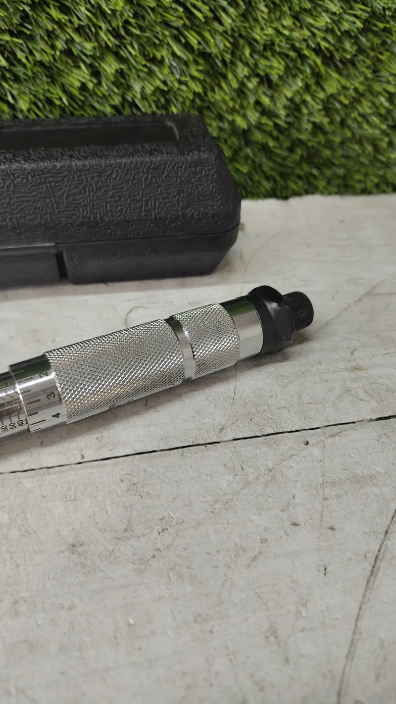 Llave dinamométrica micrométrica de 3/8 pulgadas