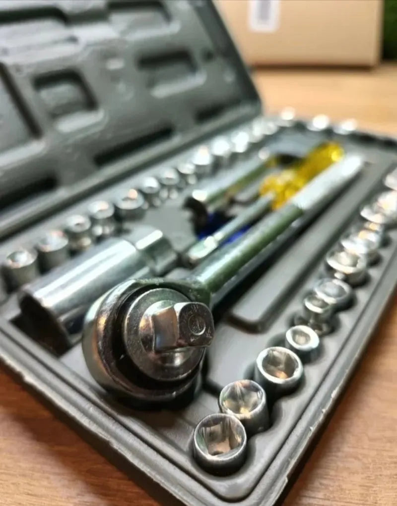 NUZAMAS Juego de 38 llaves de enchufe