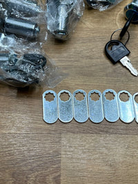 Cerraduras Taquillas con 2 placas de bloqueo