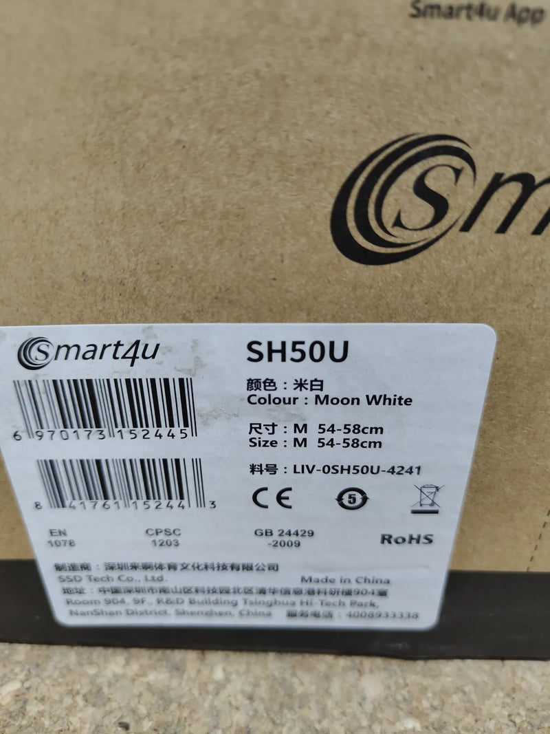 Casco con luz trasera talla M Smart4U