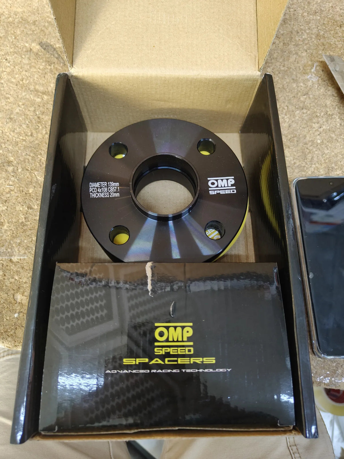 Juego de 2 Separadores Doble Centrado OMP Speed