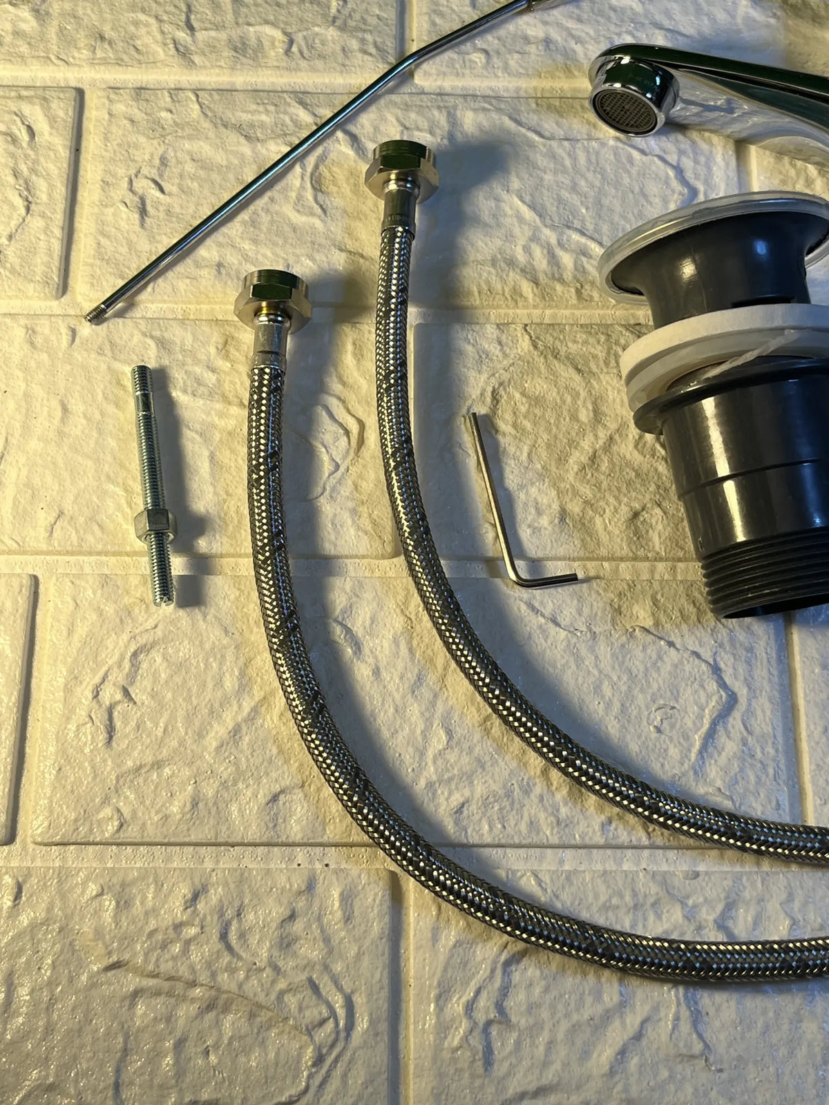 Grifo Baño con Vaciador Desague Automatico