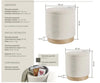 Set 2 taburetes con almacenamiento