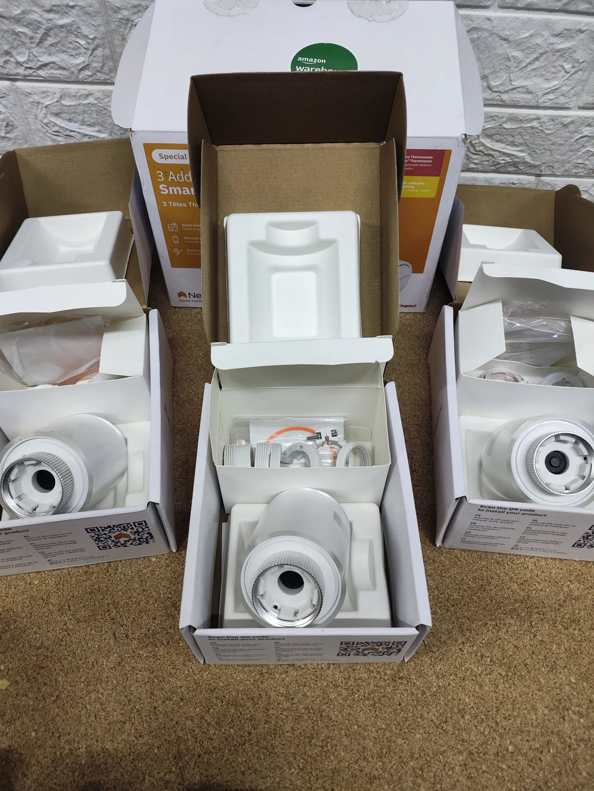 Pack de 3 Cabezales Termostáticos Inteligentes NETATMO