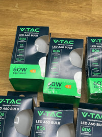 8 Bombillas LED E27-8,5W V-TAC