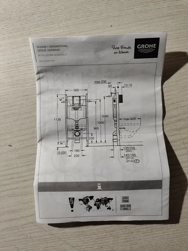 Cisterna empotrada para WC - Grohe