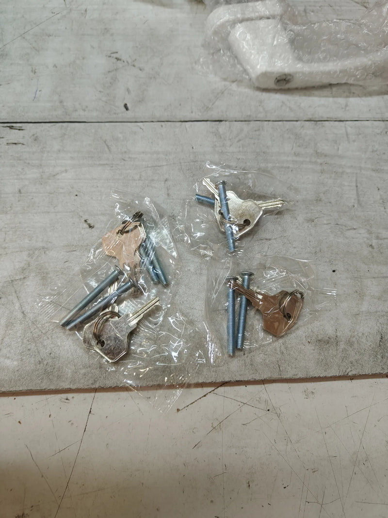 Juego de 4 pomos de puerta con llave - Kwmobile