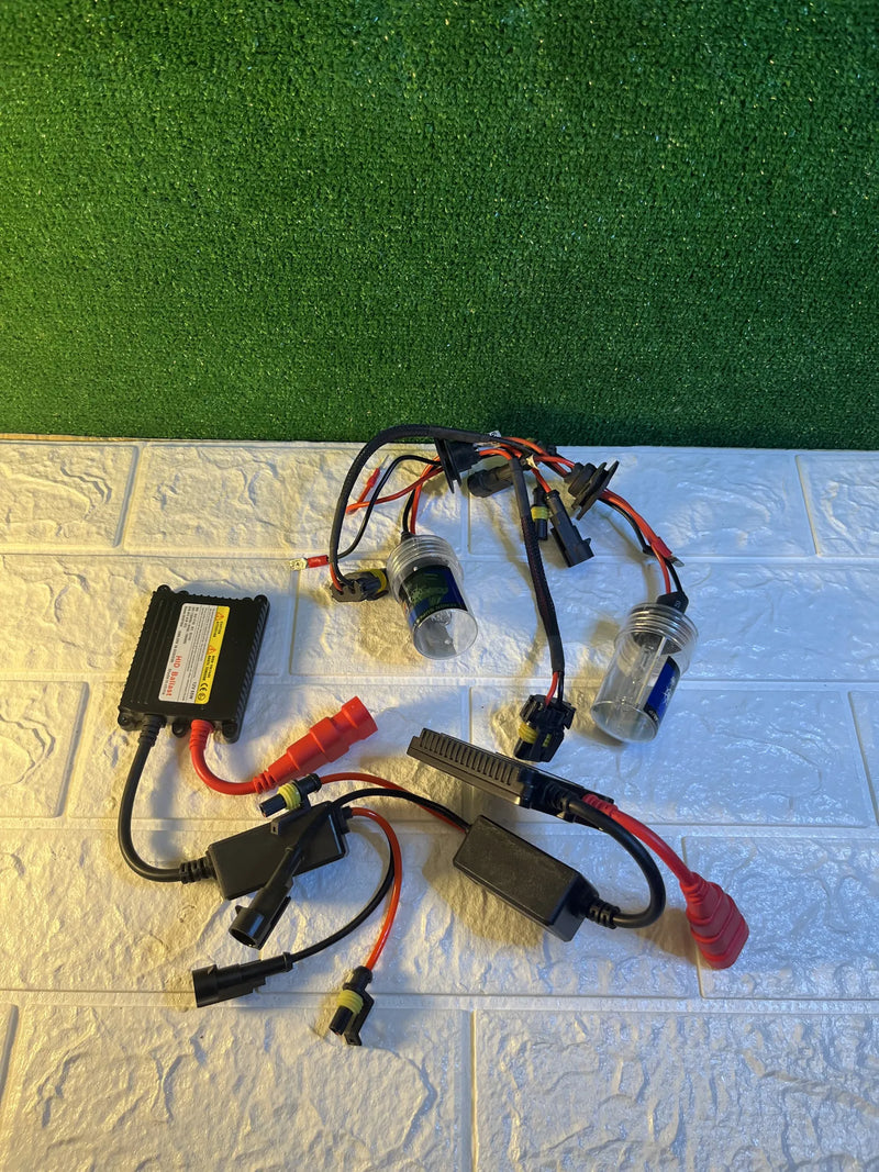 2 Uds Kit de Conversión + 55W 12V Slim Ballast 6000K
