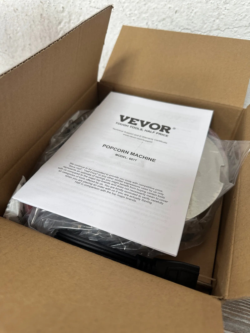 Máquina para hacer palomitas Vevor