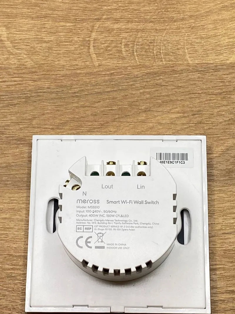 Meross Interruptor de Pared Táctil Wi-Fi