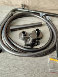 Columna de Ducha Gris Gunmetal
