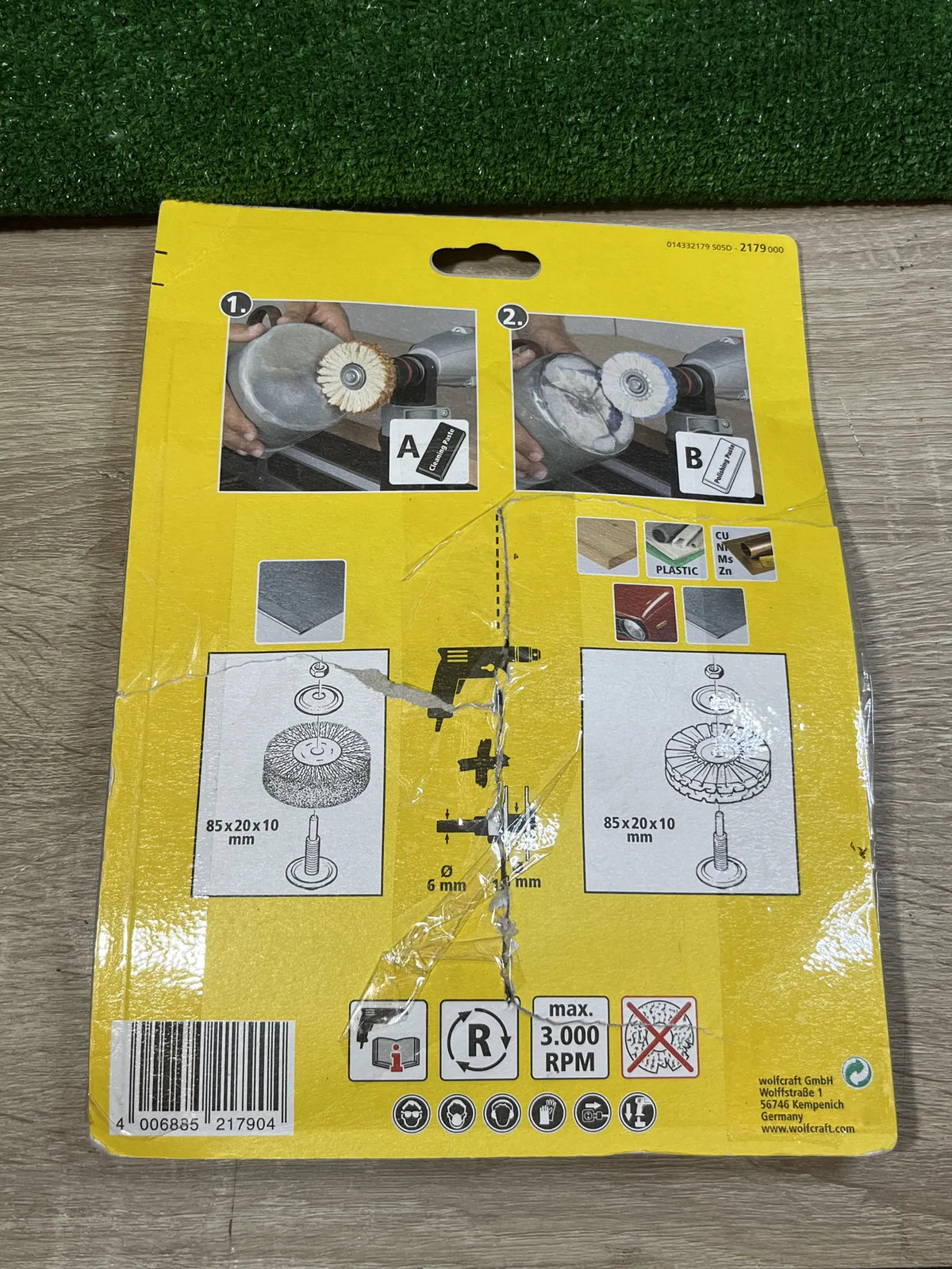 Juego de pulido profesional de 6 piezas wolfcraft
