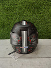Casco de Moto Negro Gris Mate con Visor FS-801-99