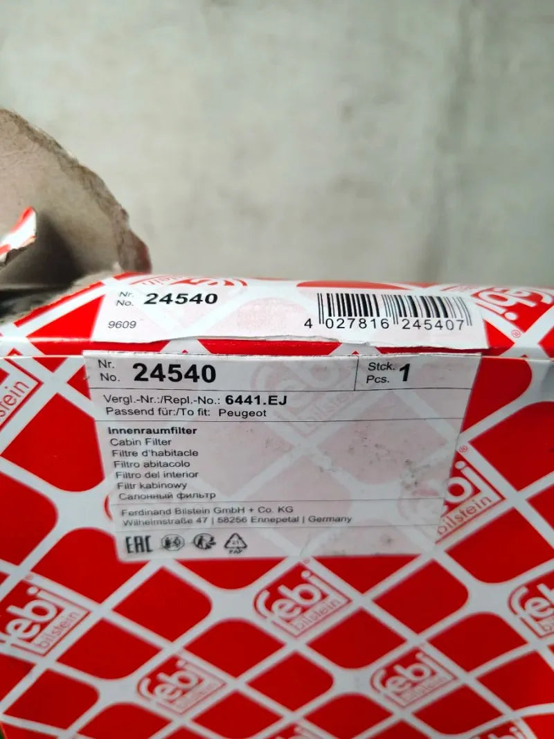 Filtro de habitáculo Febi Bilstein 24540
