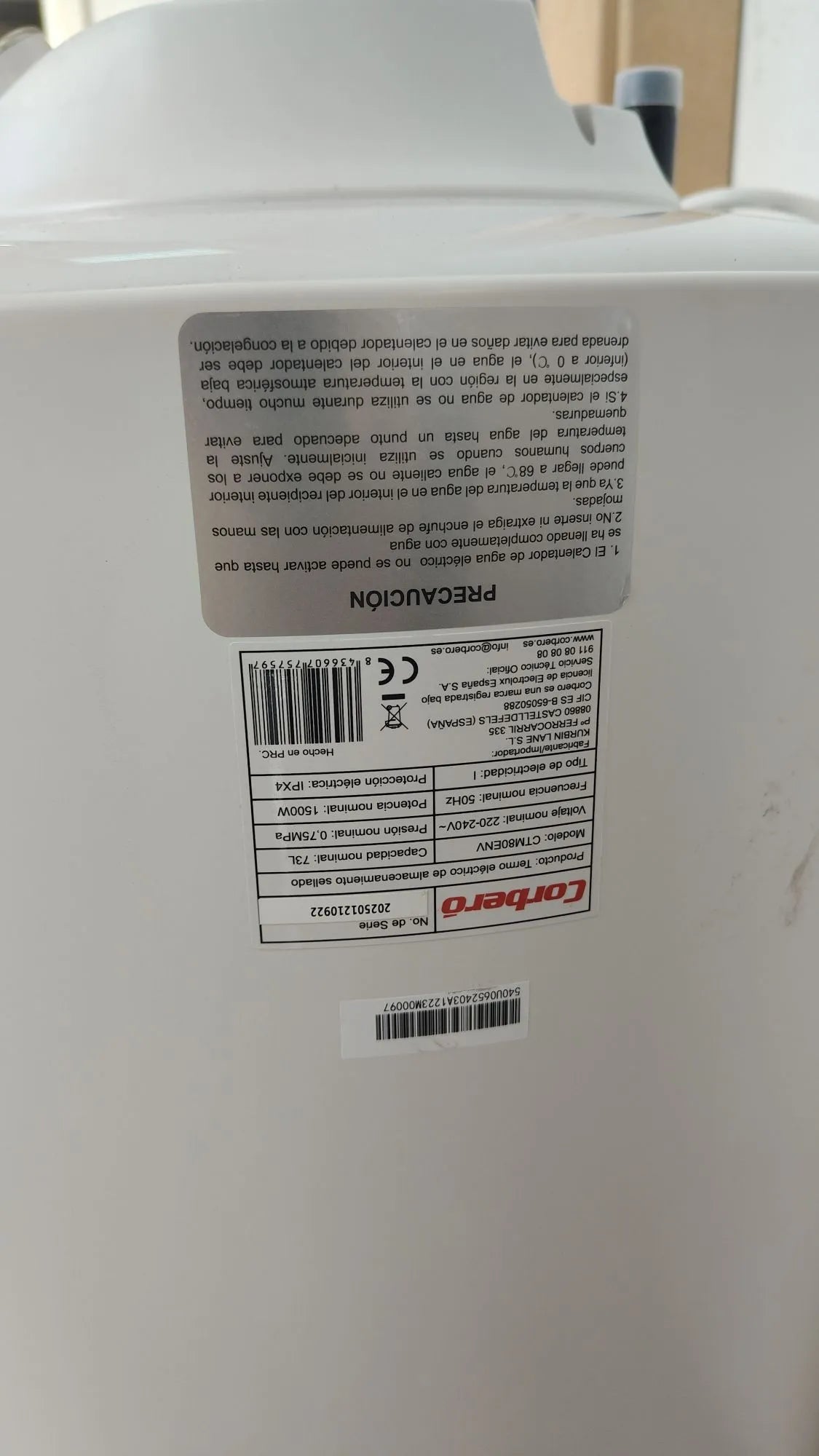 Termo Eléctrico | CTM80ENV | 80L