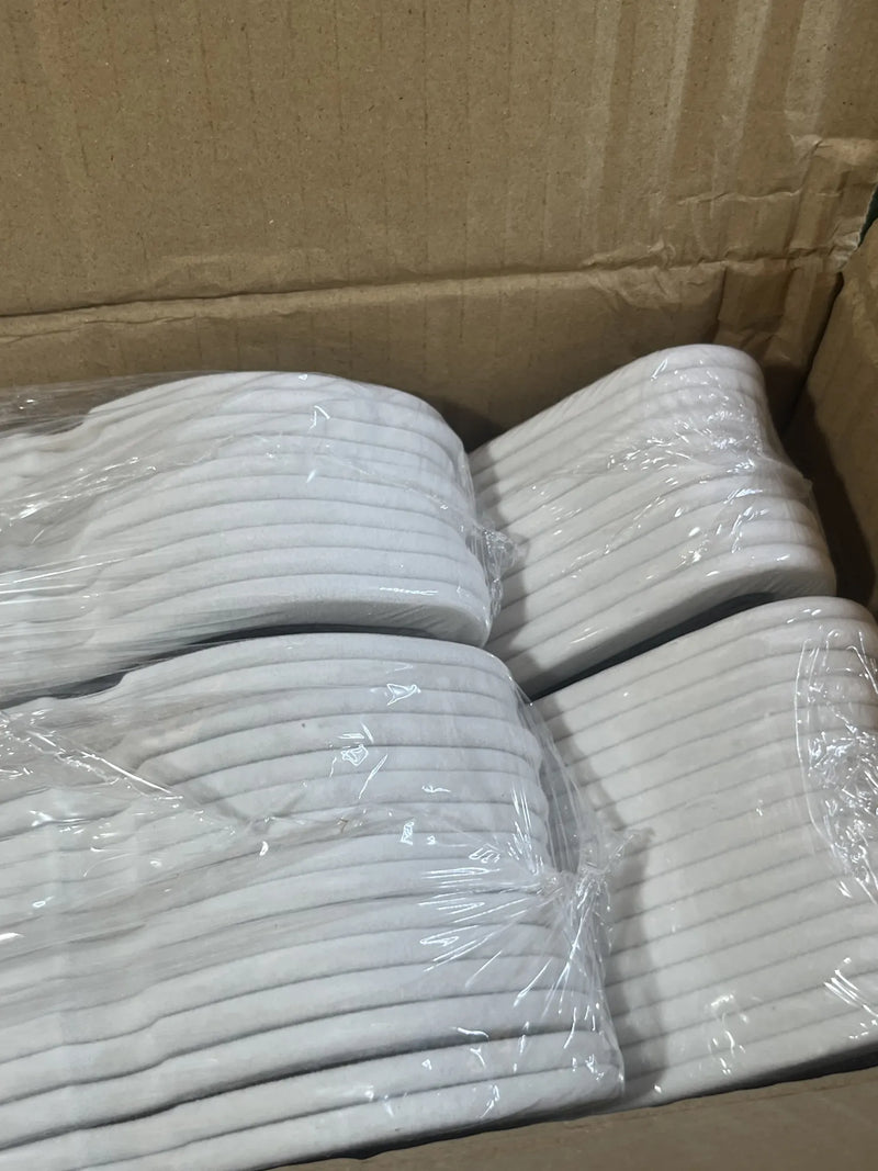 Percha de Terciopelo Blanca SONGMICS