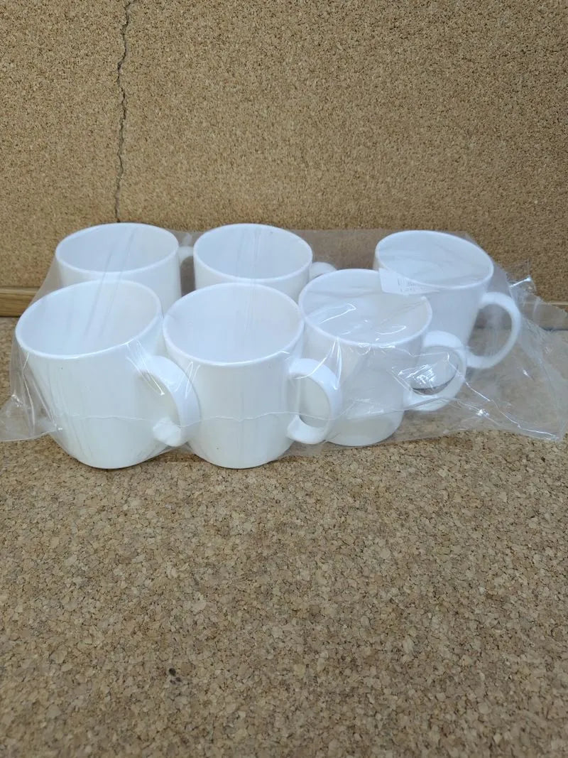 Juego de 6 tazas de café de plástico