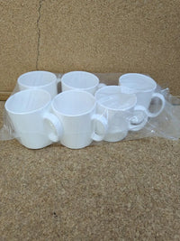 Juego de 6 tazas de café de plástico