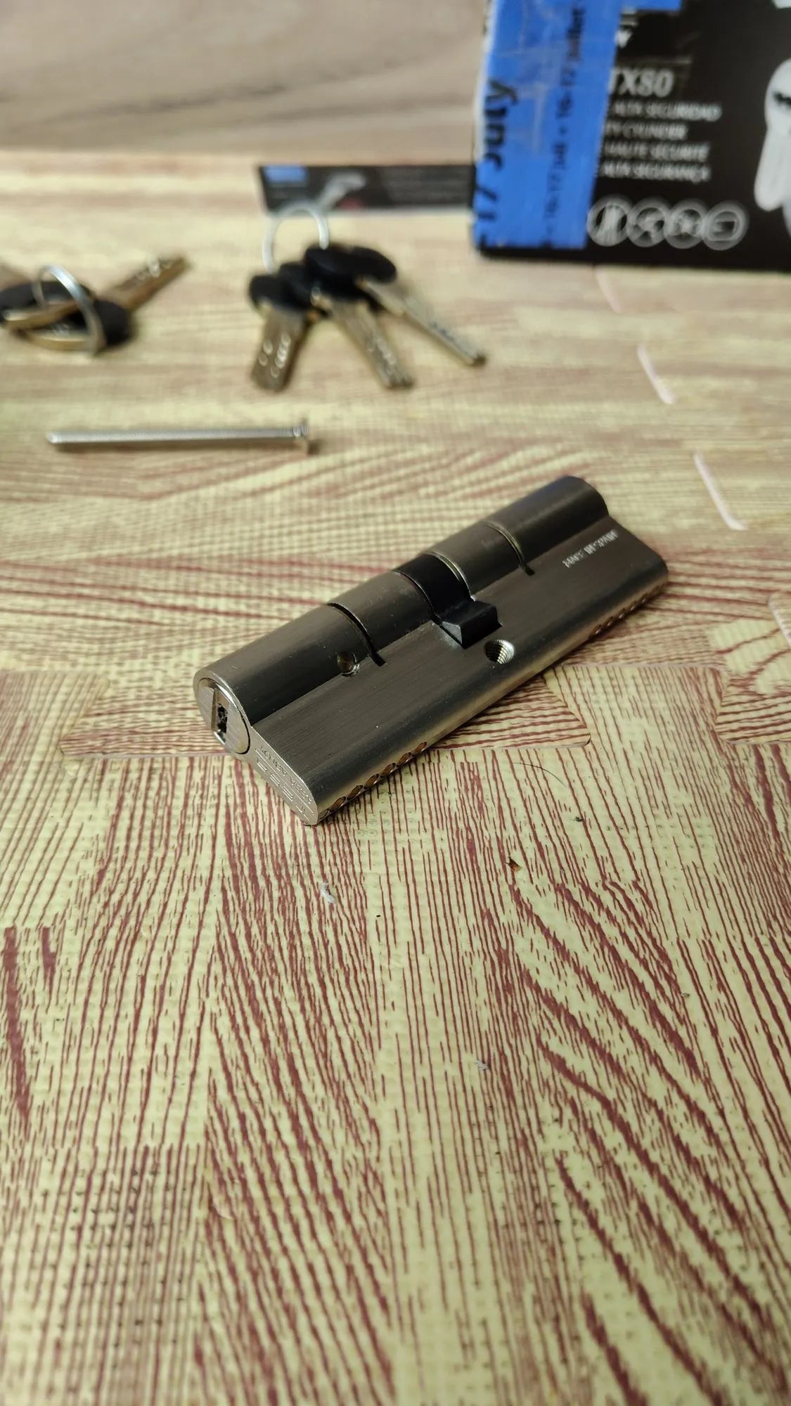 Cilindro europeo TX80, 85 x 30 mm, compatible con cerraduras