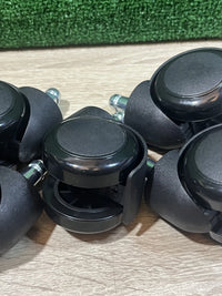 Ruedas Sin Tallo Silenciosas Negras